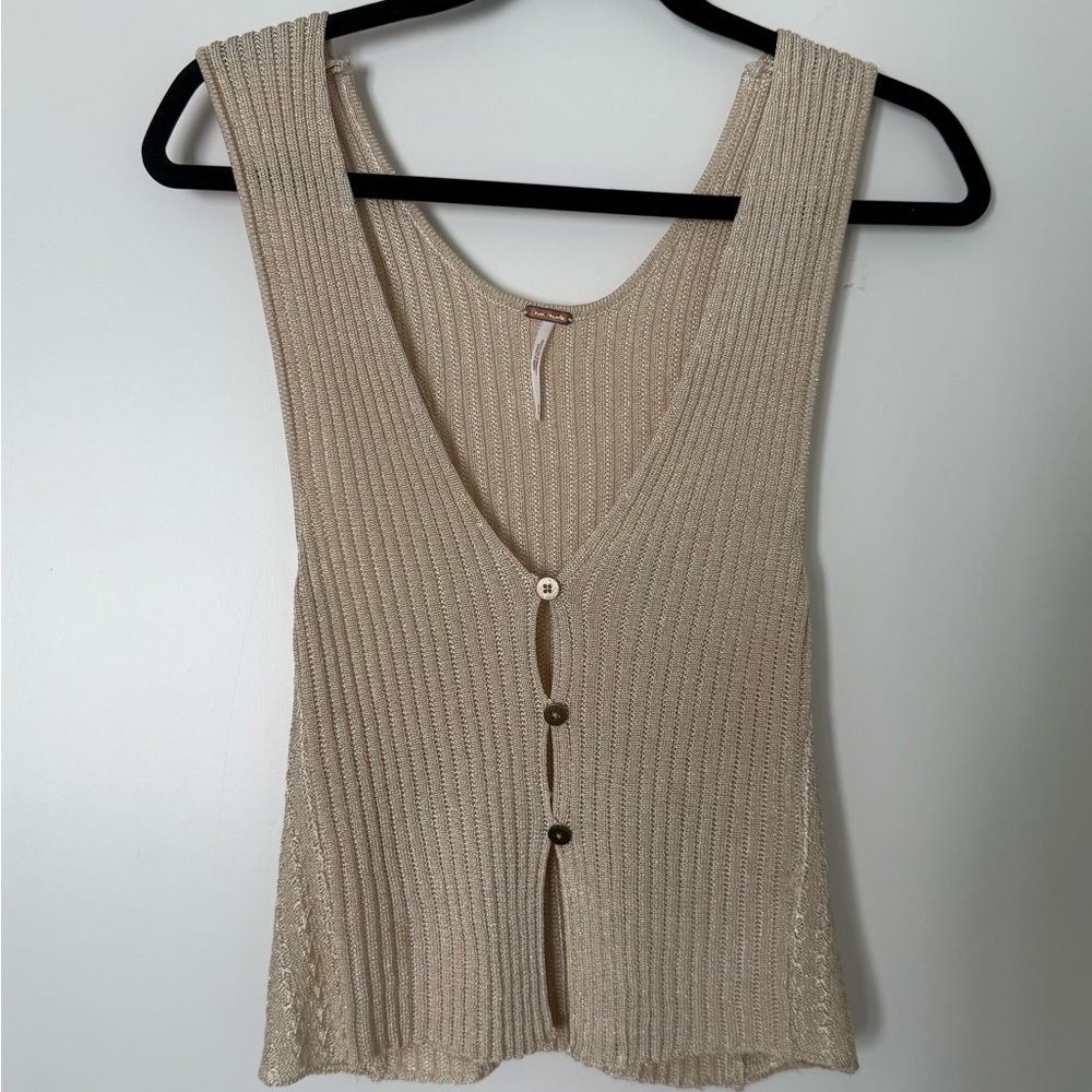 Free People Ribbed Sleeveless Vest
